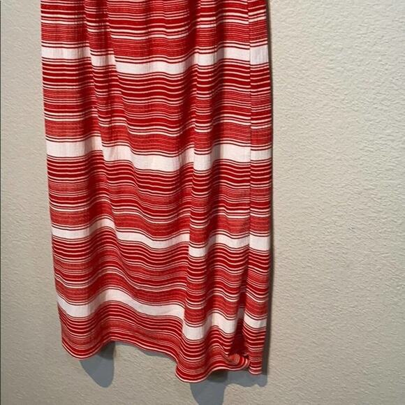 Zara Short Sleeve Striped Midi Dress - Picture 4 of 7